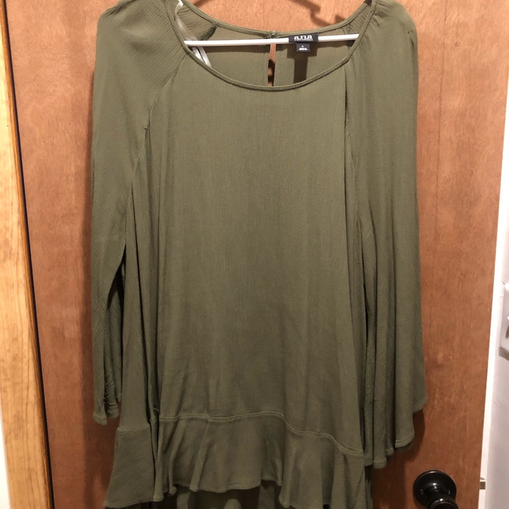 Womens army green top